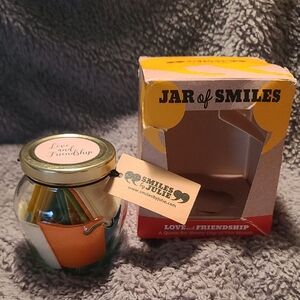 Jar of Smiles" novelty gift item love and friendship Theme.  Quotes for Everyday